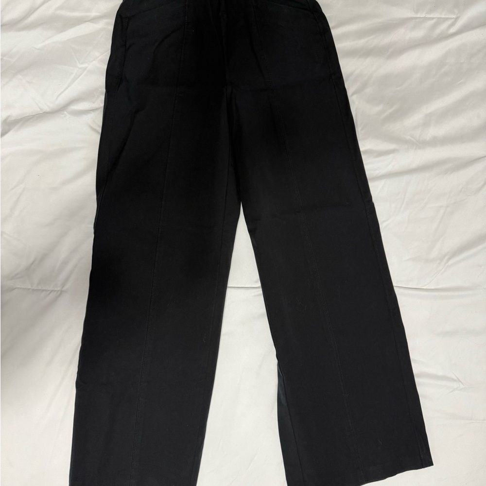 Old Navy Black Pull-On Pixie Super Wide-Leg Pants